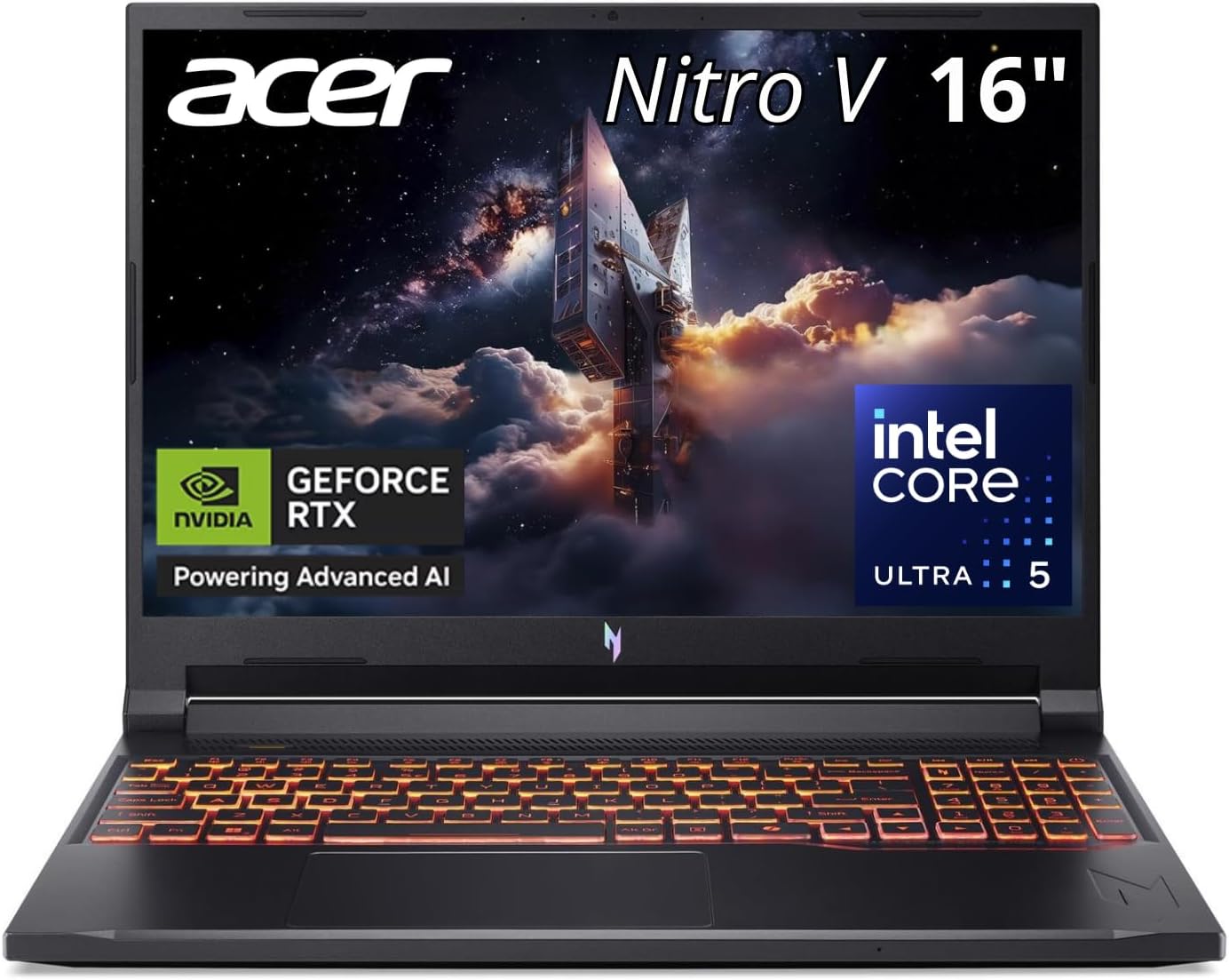 acer Nitro V 16' WUXGA IPS Gaming Laptop ANV16-72-541D Intel Core 5 210H 180Hz NVIDIA GeForce RTX 5050 16GB RAM 512GB Storage