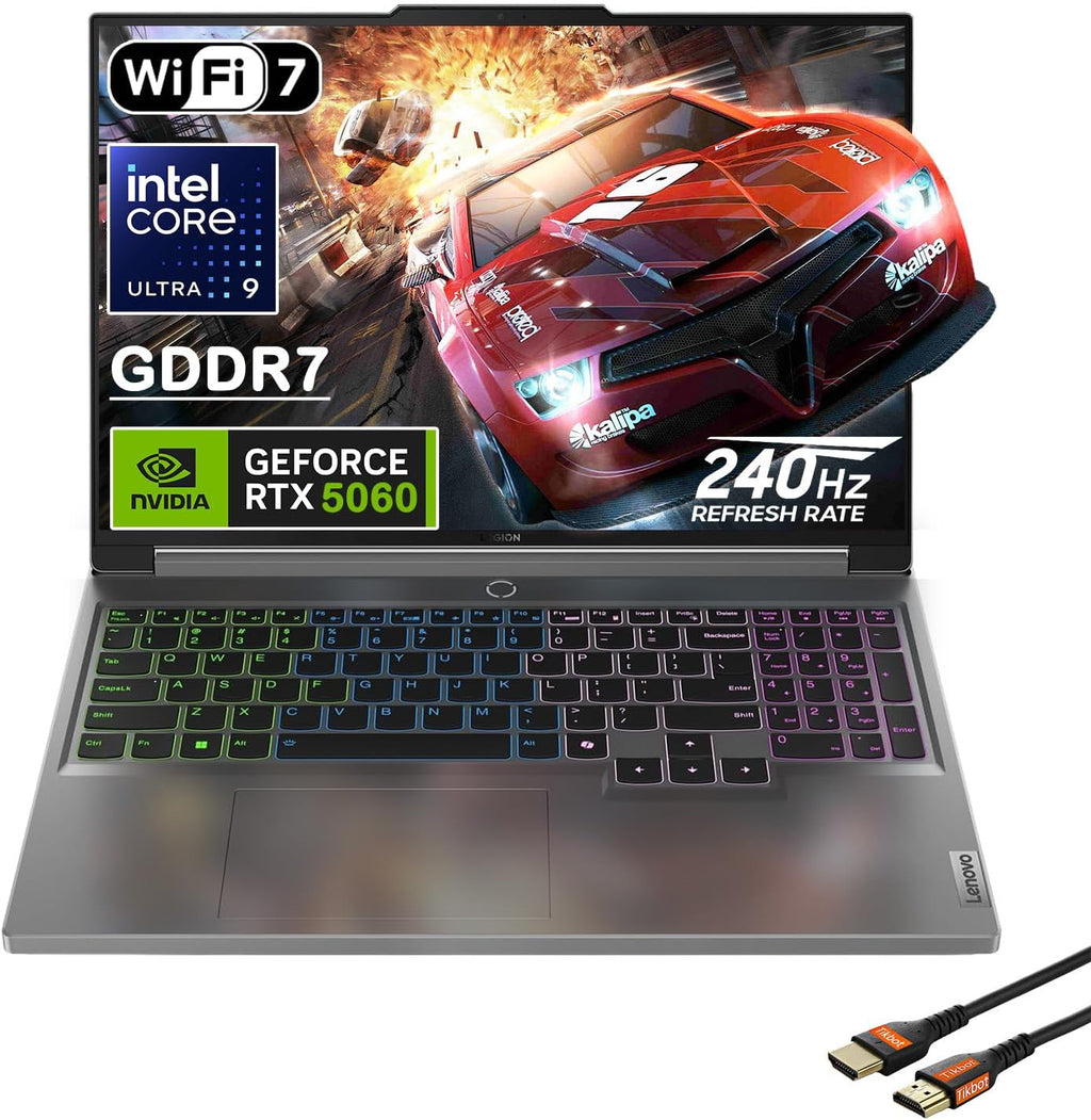 Lenovo Legion 5i 16' Gaming Laptop - Intel Core Ultra 9 275HX - GeForce RTX 5060 - WQXGA (2560x1600) - Windows 11 Home-W/HDMI Cable (32GB RAM | 2TB PCIe SSD)