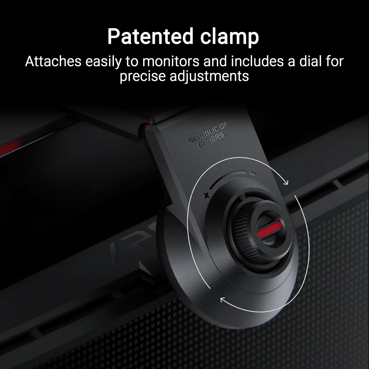 ASUS ROG Aura Monitor Light Bar (ALB01) - Asymmetrical Lighting bar, 3 Modes, RGB Lighting, USB-C, Patented clamp, Magnetic Buckle, Aura Sync Compatible, DisplayWidget Center, Quick Installation