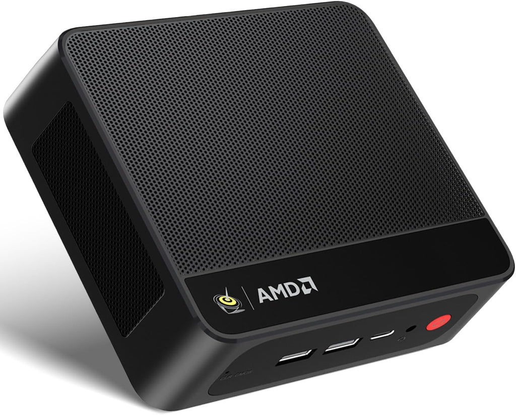 Beelink SER5 MAX Mini PC,AMD Ryzen 7 7735HS(8C/16T,up to 4.75 GHz),Mini Computer 24GB LPDDR5 RAM 500GB SSD Graphics 12 core 2200 MHz,Support 4K Triple Display/HDMI+DP+Type-C/Wifi6/BT5.4/USB3.2