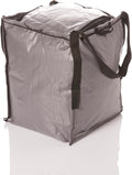 DURASACK Heavy Duty Storage Tote Bag with Zipper Top 22-Gallon Rugged Woven Polypropylene Moving Bag, Reusable Self-Standing Design, Holds up to 500 Pounds, Single, Gray (Pack of 10)