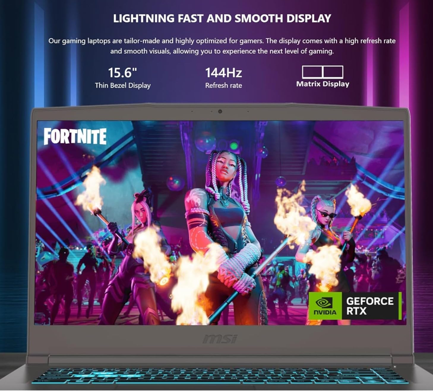 msi Thin 15.6' FHD Intel Core i5-13420H Gaming Laptop, NVIDIA GeForce RTX 3050, 64GB RAM 1TB SSD, 256gb 9H Docking Station, Webcam, Wi-Fi 6E, Backlit Keyboard, Bluetooth, Windows 11 Home, Gray