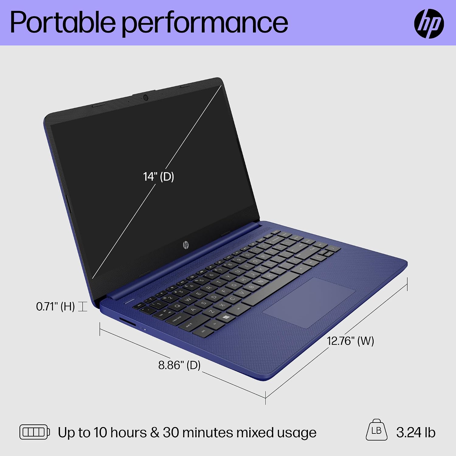 HP High-end 14' Touchscreen Laptop | Wireless Earbuds | AMD 8-Core Ryzen 7 5700U | 64GB RAM | 1TB PCle SSD | USB-C | HDMI | WiFi | Bluetooth | Windows 11 Home