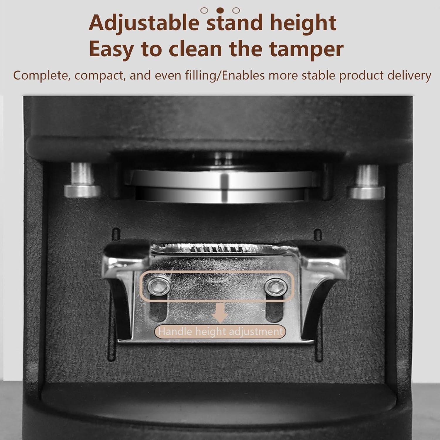 Electric Espresso Tamper 58mm Automatic Expresso Coffee Powder Press Machine Bean Powder Press Machine for Professional Espresso Preparation Adjustable Pressure Whitethreadedsole