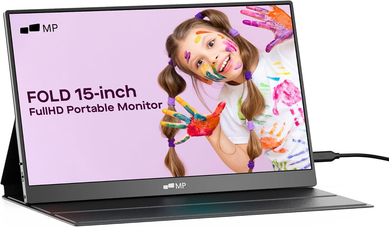 Mobile Pixels Portable Monitor 15.6' Duex Float Portable Stacked Monitor, Full HD IPS Touchscreen USB C/HDMI Laptop Screen Extender …