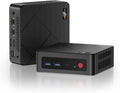 BOSGAME E4 Mini PC Dual LAN, Ryzen 5 3550H 11 Pro Mini Computers, 16GB DDR4, 512GB SSD, Triple Displays (HDMI+DP+USB-C), WiFi 5, BT 5.0