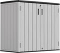Mrosaa Outdoor Storage Cabinet for Patio & Garden Shed, 37Cu.ft Outdoor Storage Shed Waterproof,Horizontal Outdoor Cabinet for Garage, Pool Storage.
