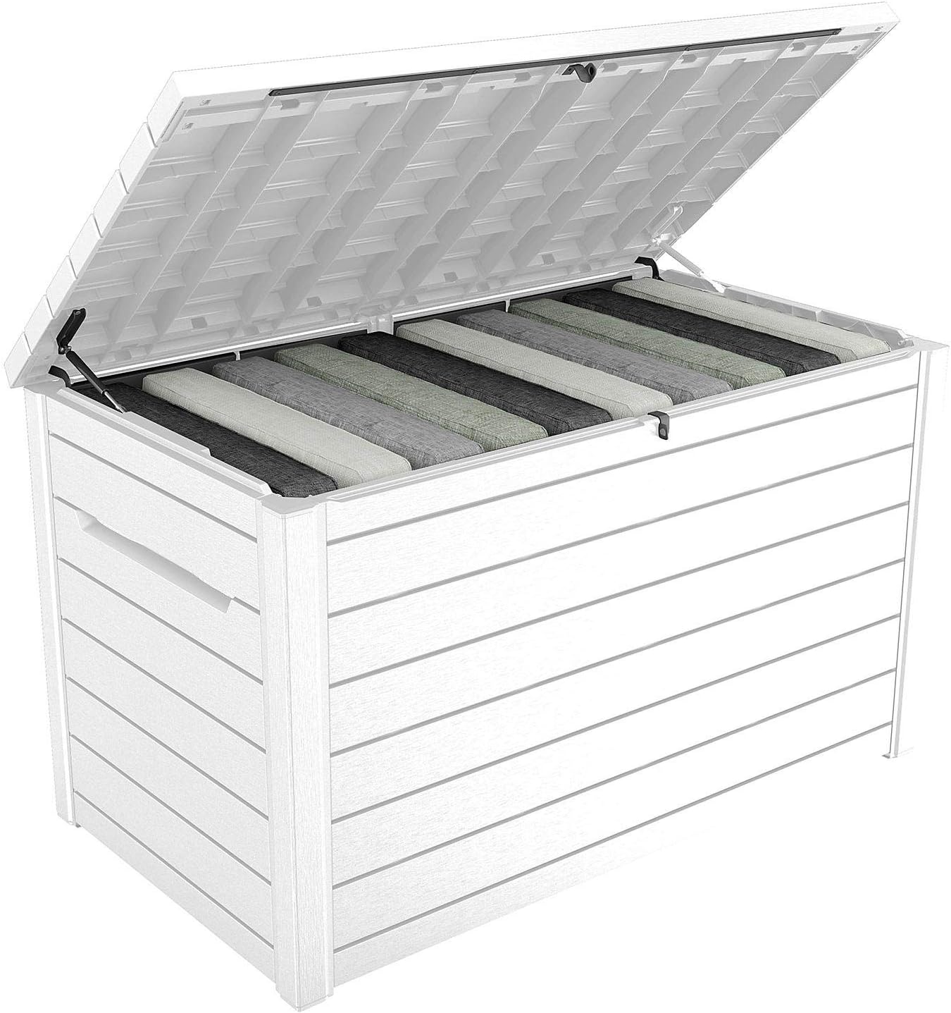 Keter XXL 230 Gallon Deck Storage Box Outdoor Patio Container ~ White
