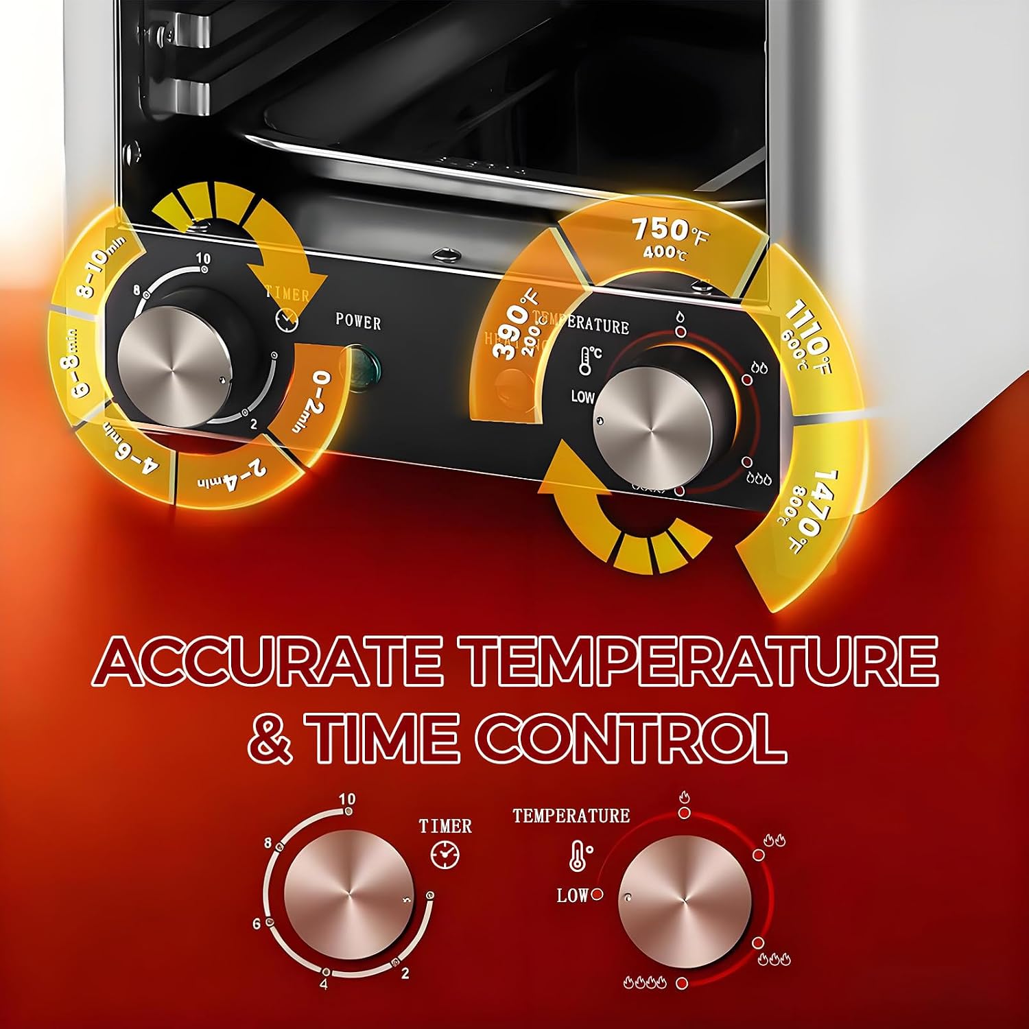 BANGBANGJI Electric Infrared Grill, 1700W Stainless Steel Steak Cooker, Time Temperature Adjustable & 10-Tier Rack, Perfect for Homes, Restaurants Cooking Pizzas, Steaks & Seafood