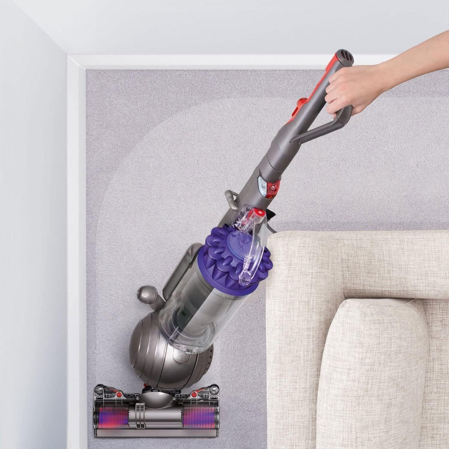 Dyson Ball Animal Pro Upright Vacuum Cleaner: Height Adjustment - Self Propelled - Rotating Brushes - Telescopic Handle - Whole-Machine HEPA Filtration