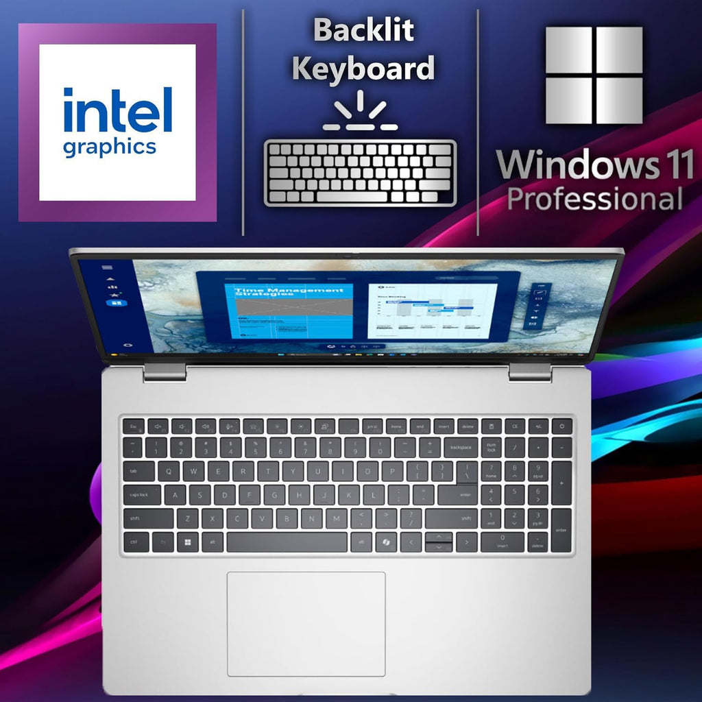 Dell Pro 16 Premium Business Laptop, 16' WUXGA 1920 x 1200p IPS Display, Intel Ultra 5 225U (12 cores,up to 4.8 GHz), 32GB DDR5 RAM, 2TB SSD, Backlit Keyboard,Fingerprint, Win 11 Pro, WiFi 6E BT5.3