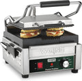Waring Commercial WPG150 Panini Perfetto® Compact Ribbed Panini Grill, 20 Minute Countdown Timer, 208V, 2400W, 6-15 Phase Plug