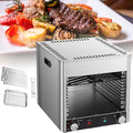 Steak Grill Electric Barbecue, Ceramic Heating 800 °C Portable Stainless Steel BBQ Multi-Functional Smokeless Indoor Grill,110V