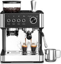 WAA Espresso Machine 20 Bar, Expresso Coffee Machines with Grinder, Espresso Maker with Milk Frother Steam Wand, Latte & Cappuccino Machine with Removable Water Tank for Home, Stainless Steel