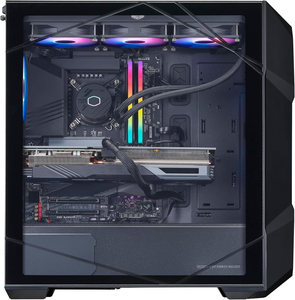 Cooler Master TD5 Pro Gaming PC – AMD RYZEN 7 7800X3D, AMD RX 9070 XT 16GB, 32GB DDR5 6000MHz, 2TB Gen4 M.2, Windows 11, MWE Gold 850 V3 PSU, ATX Desktop PC