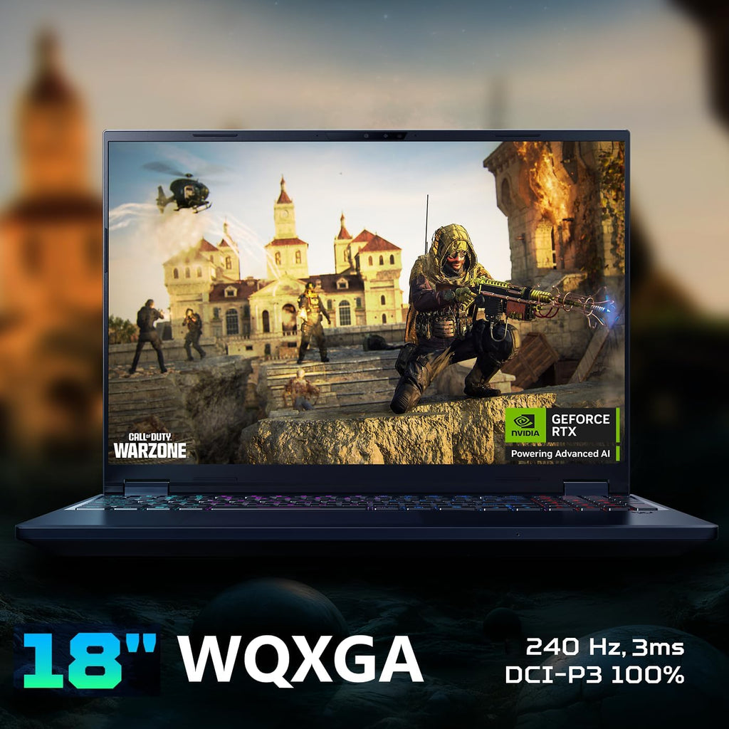 acer Predator Helios Neo 18 AI Gaming Laptop | Intel Core Ultra 9 Processor 275HX | NVIDIA GeForce RTX 5070 Ti | 18' WQXGA 240Hz G-SYNC | 16GB DDR5 | 1TB Gen 4 SSD | Killer Wi-Fi 6E | PHN18-72-92Y3