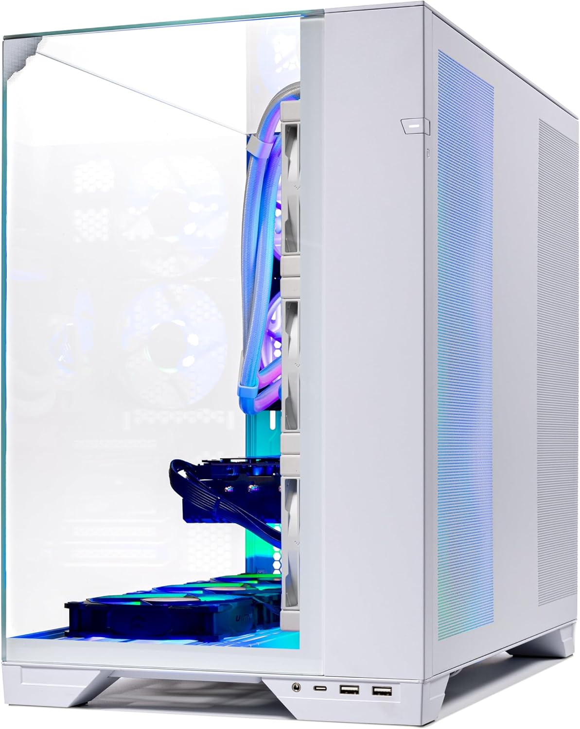 Skytech Gaming O11 Vision Gaming PC, AMD Ryzen 7 7800X3D 4.2GHz, AMD RX 9070XT 16GB VRAM, 1TB Gen4 NVMe SSD, 32GB DDR5 RAM 6000, 850W Gold ATX 3 PSU, 360 ARGB AIO, WI-FI 5, Windows 11, Desktop