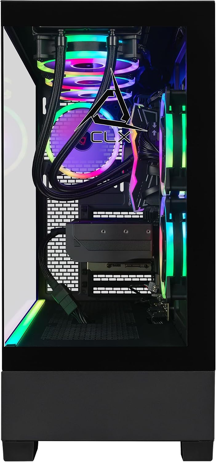 CLX Set Gaming PC - AMD Ryzen 7 9800X3D 4.7GHz, RTX 5080, 2TB NVMe M.2 SSD, 32GB DDR5 RGB Memory, 360mm AIO, WiFi, Windows 11 Home, Black