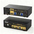 CKL DisplayPort KVM Switch (4K@60Hz for 2 Computers 2 Monitors Supports Hotkey)