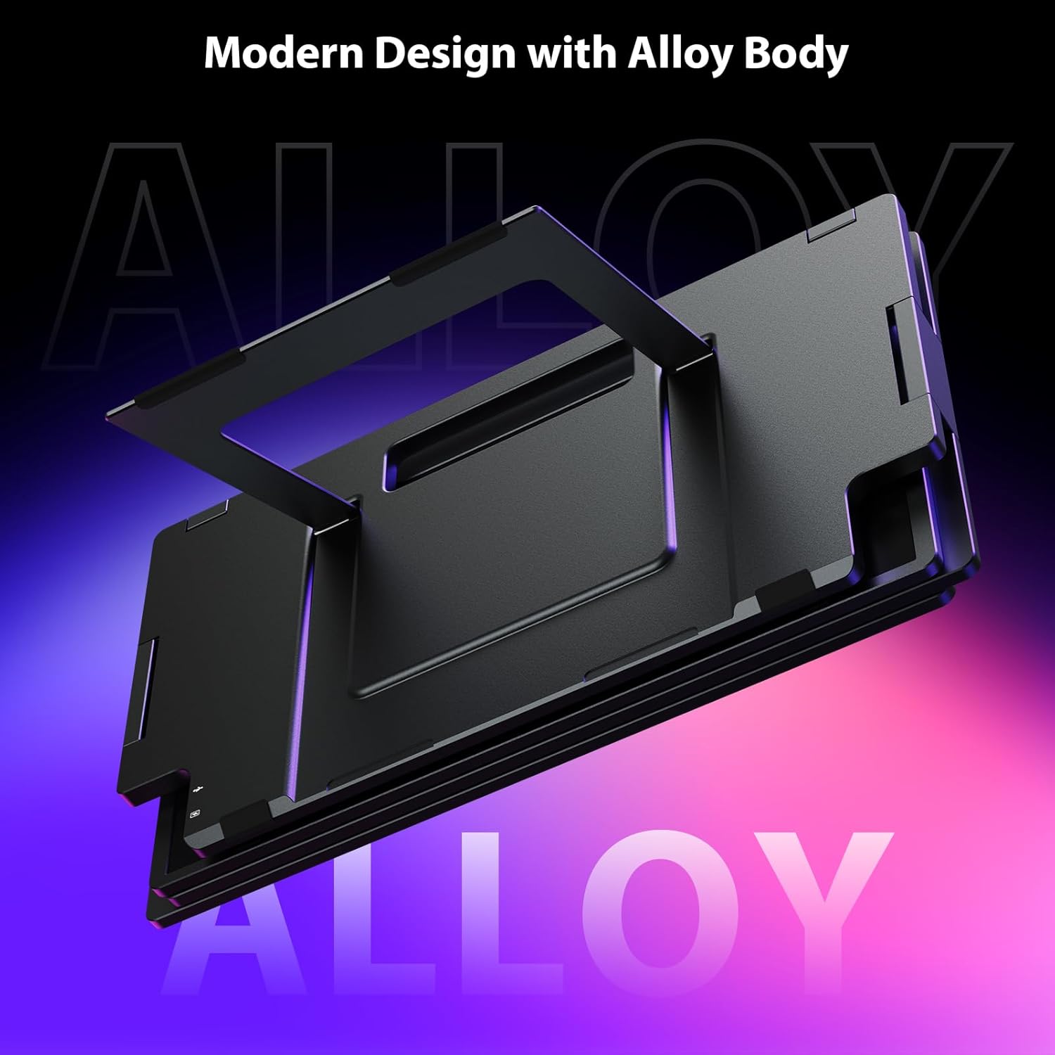 KYY Laptop Screen Extender 15.6''1080P Quad Portable Monitor, Triple Monitor 1 USB-C Connection, Auto-Rotation Top Display, Built-in Stand, for 12–17'' Laptop, for Windows MacOS Linux(Ubuntu)