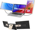 Alecewey Laptop Screen Extender, 15.6 inch Triple Screen Laptop Monitor Extender FHD 1080P HDMI Detached Extended Portable Dual Monitor for 12-17'' Laptops with Window,Mac,Android