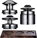 58mm Espresso Accessories Kit, Espresso Accessories, Spring-Loaded Espresso Tamper, WDT Tool, Coffee Distributor, Wooden Storage Stand, Magnetic Fixation, Coffee Machine Accessories for Barista