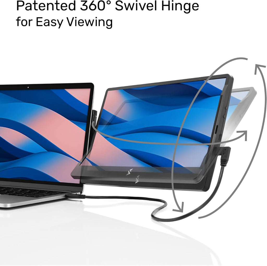 SideTrak Swivel 12.5' Portable Monitor for Laptop, Patented Swivel Hinge, Laptop Screen Extender | FHD Dual Screen w/Kickstand, USB or HDMI, Mac, PC, Chromebook Compatible - 10 Pack