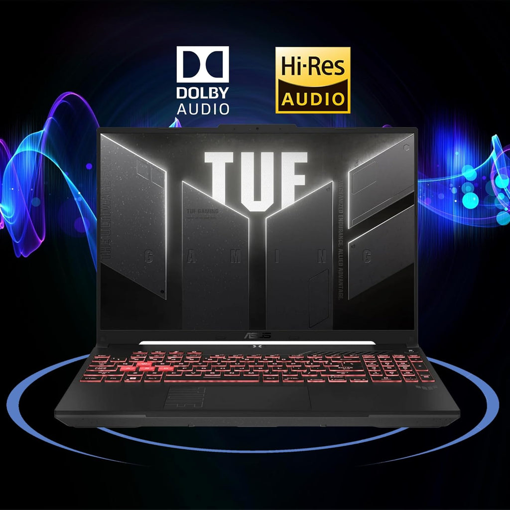 ASUS TUF Gaming A16 Laptop 16' WUXGA IPS 144Hz AMD 6-core Ryzen 7 7445HS 64GB RAM 2TB SSD GeForce RTX 4050 (Up to 194 AI Tops) RGB Backlit USB4 Two-Way AI Noise Cancelation Win11Pro ICP Hub