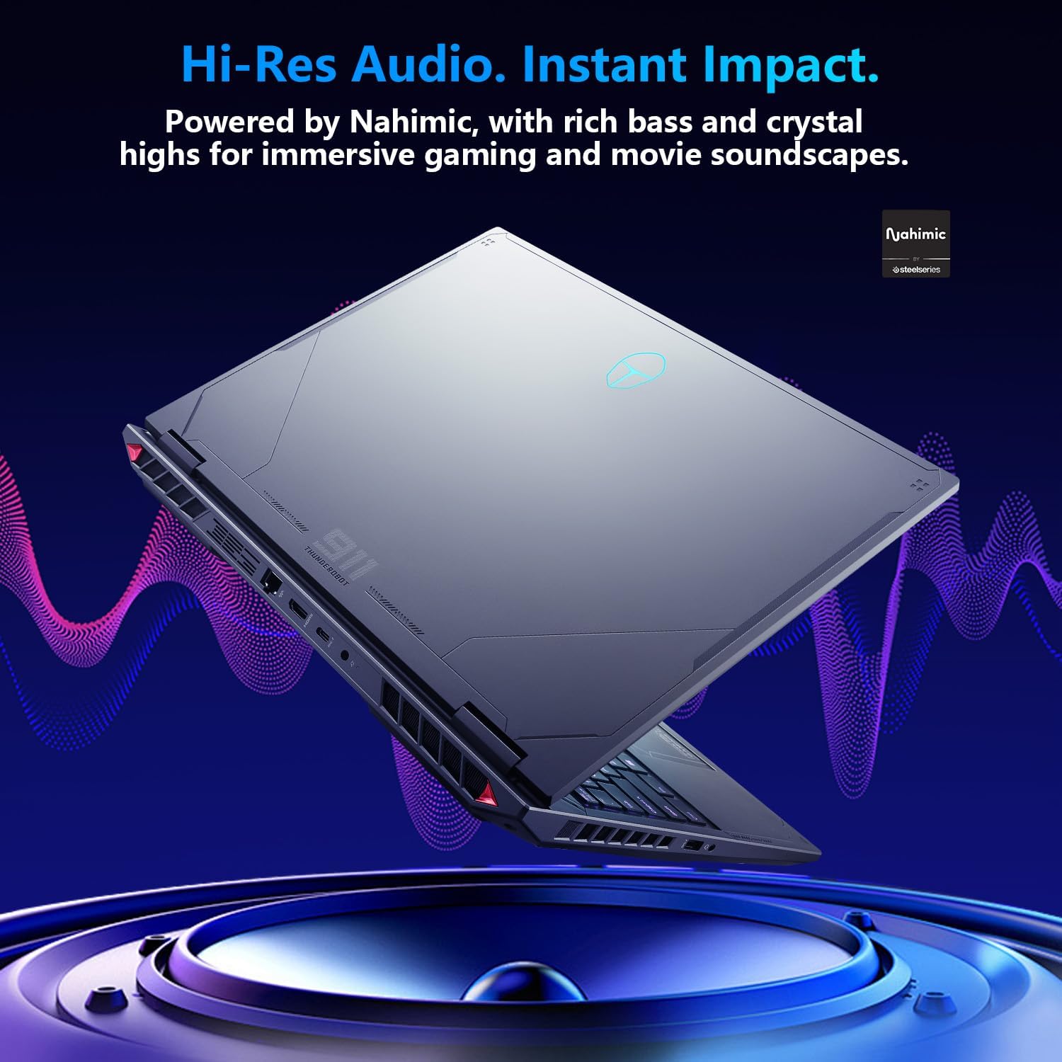 Thunderobot Radiant 16 i9 5060 2.5K Gaming Laptop, 16' QHD+ up to 300Hz 2.5K Display, Core i9-14900HX, GeForce RTX 5060, 32GB DDR5 RAM, 2TB SSD, RGB Backlit Keyboard, Wi-Fi 6, Win 11 Home, Black