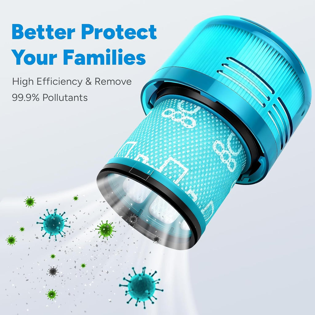 Upgraded 9000mAh V-11 V-15 Click in Battery Compatible with Dyson 25.2V, Compatible for Click-in Installation for Extra/Absolute/Animal/Torque/Drive/Outsize V-11 V-15 SV-15 SV-22 970425-01