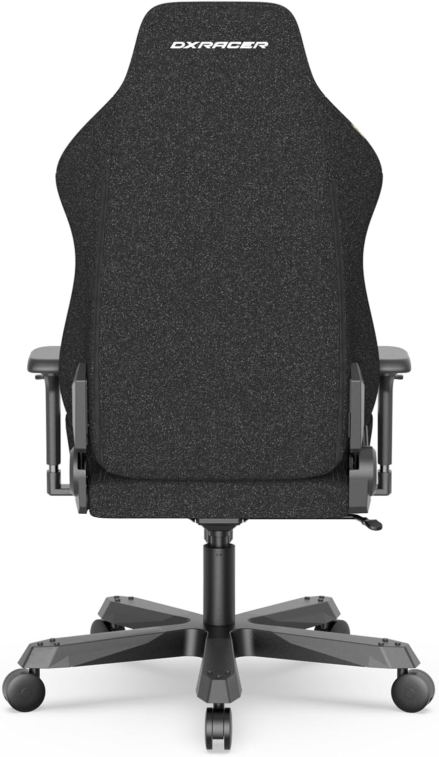 DXRacer Tank XXL Ergonomic Video Gaming Chair for Adults, Office Reclining Computer Chair with Magnetic Head Pillow and Lumbar Support, Racing Style Height Adjustable (Woven Fabric, Black)