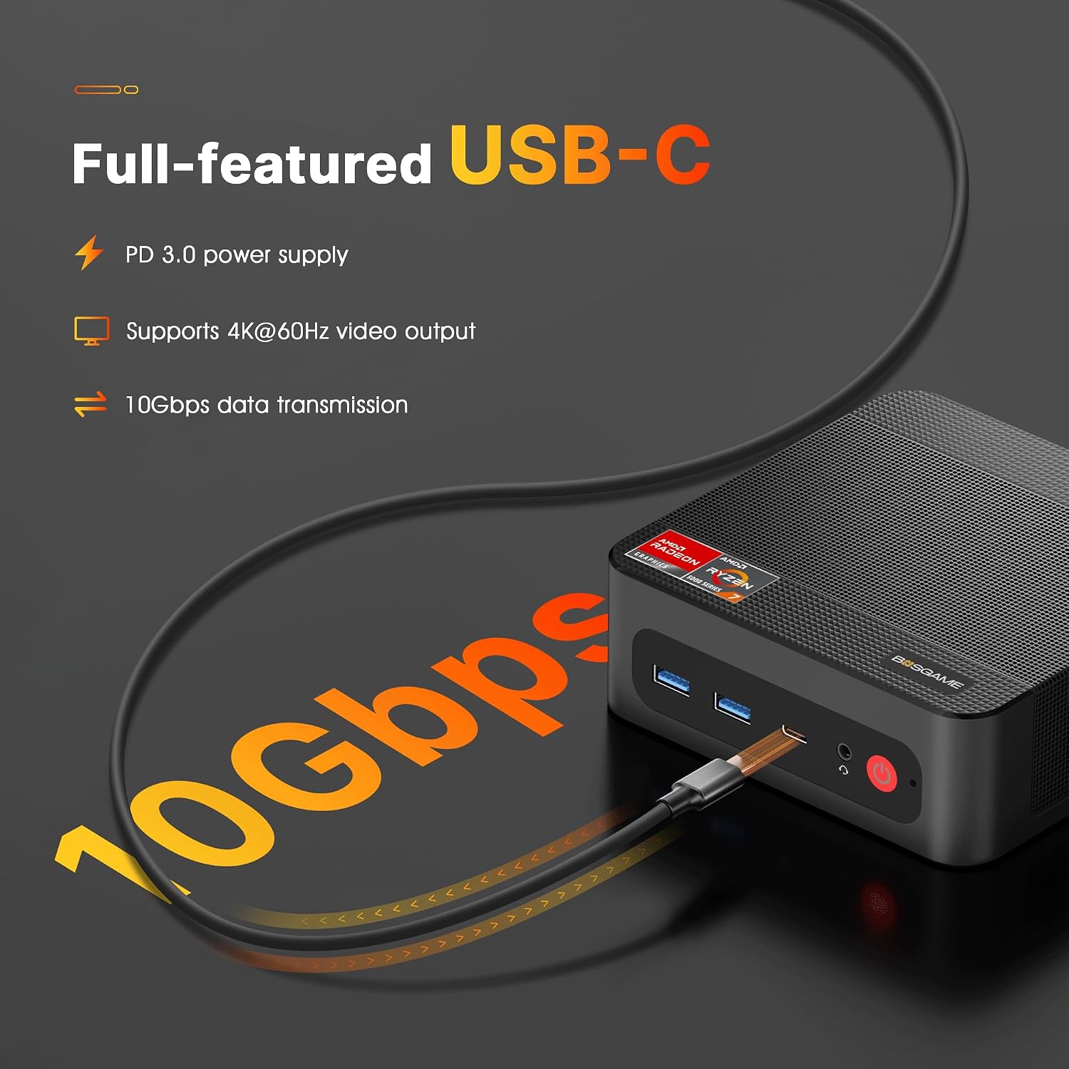 BOSGAME P4 Mini PC with AMD Ryzen 7 5825U (Up to 4.3GHz) | 32GB DDR4 RAM | 1TB NVMe SSD | Dual 2.5G Ethernet | WiFi 6 & Bluetooth 5.2 | Triple 4K Display Support | Ultra-Fast Mini Desktop Computer