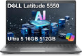 Dell Latitude 5550 5000 Business AI PC Laptop (15.6' FHD Anti-Glare, Intel 12-Core Ultra 5 125U (> i7-1355U), 16GB DDR5 RAM, 512GB SSD), Backlit, 1080p Webcam, 2x Thunderbolt 4, Ethernet, Win 11 Pro