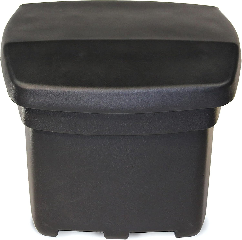 FCMP Outdoor - Outdoor Salt, Sand, and Storage Bin – Industrial Deck Box, Multi-purpose for Entranceways, Porch, Patio (SB140-BLK) Black (5 cu ft)