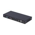 StarTech.com 2-Port Dual-Monitor DisplayPort KVM Switch with Dual View Video Matrix, 4K 60Hz, 4X USB Hub Ports, TAA Compliant