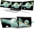 UPERFECT Laptop Screen Extender, 2K 14' 360° Patented Unique Swivel Hinge Triple Monitor, 2240x1400 QHD IPS Portable Dual Monitor for 13.3'-17.3'' Laptops, Plug & Play with Mac, Wins, Android