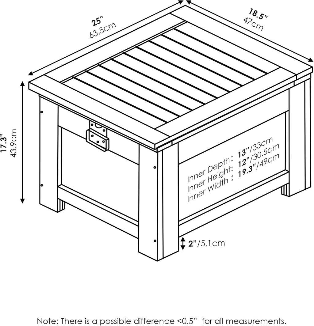 Furinno FG19917 Tioman Outdoor Hardwood Cooler, Natural