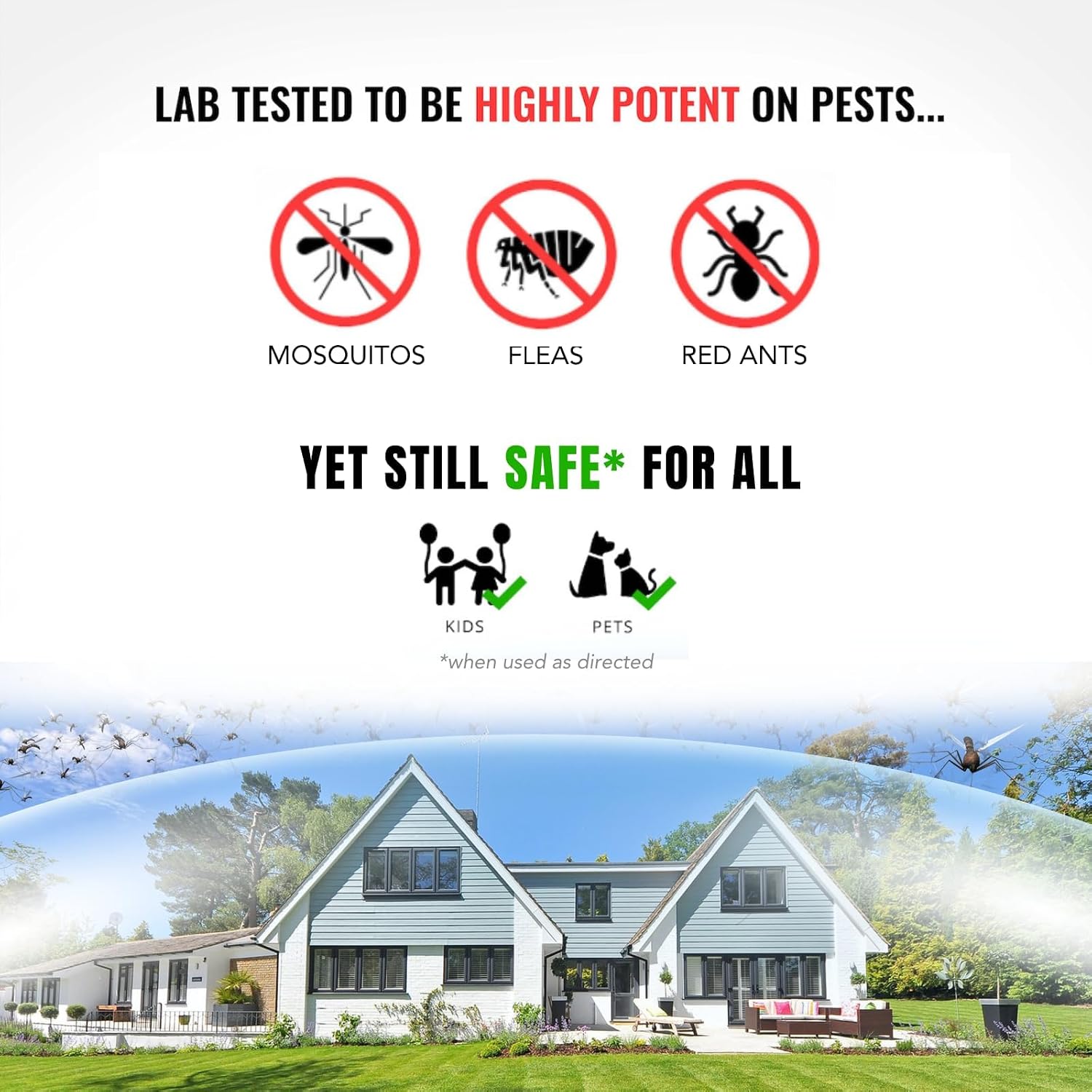 Mosquito Magician Backpack Fogger w/ 2 Gallons Liquid Concentrate - Gas Powered - Kills Mosquitoes, Fleas, and Fire Ants - Efficient Coverage - Easy & Comfortable Use - Ideal for Large Properties