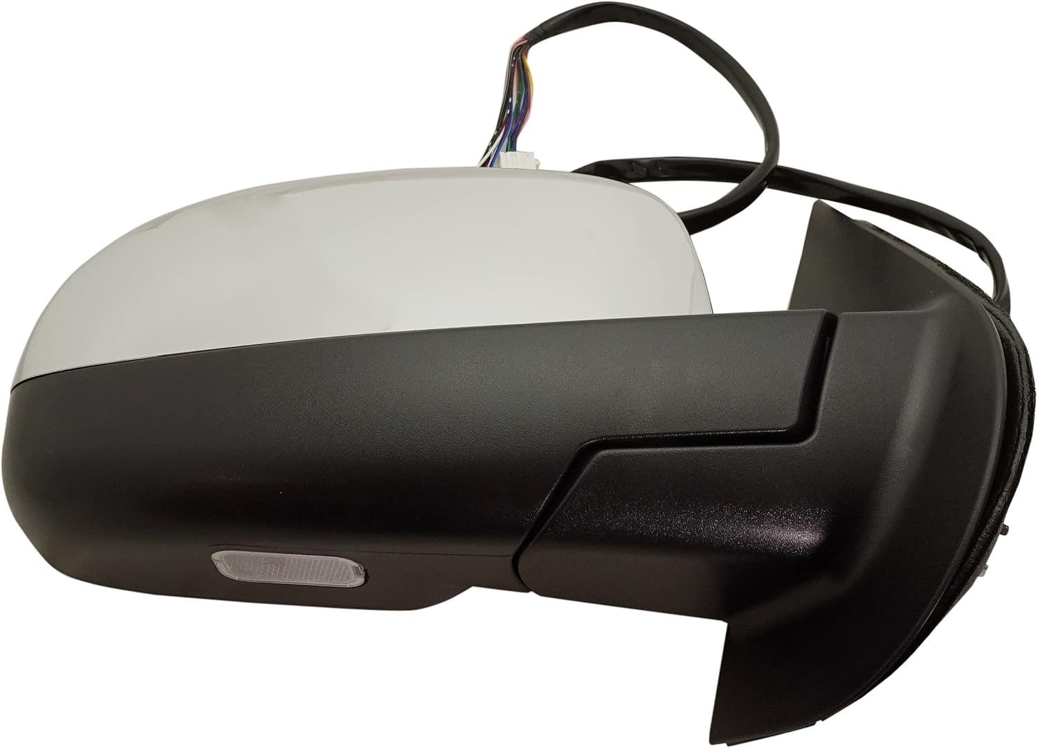 Kool Vue Passenger Side Power Heated Mirror For Chevrolet Tahoe Suburban 1500 GMC Yukon 2007-2014, Passenger Side Mirror, With Signal Light, Blind Spot Monitor, Memory & Puddle Lamp, Chrome