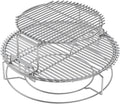 BBQ-PLUS Expander Rack Replacement Kit for Large Big Green Egg,Heavy Duty Stainless Steel 3 Tier 5 Piece Grill Basket Accessories with Removable Cooking Rack System Large