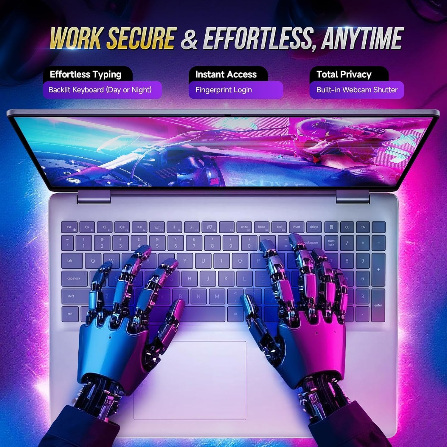 Dell 16 Laptop Touchscreen, AI PC Intel Core 7 Beat i7-1355U| 16' FHD+ Touch| 32GB RAM| 1TB SSD| Win 11 Pro| Backlit KB Copilot Key| 1080p Webcam| Office 365| Business College Portatil