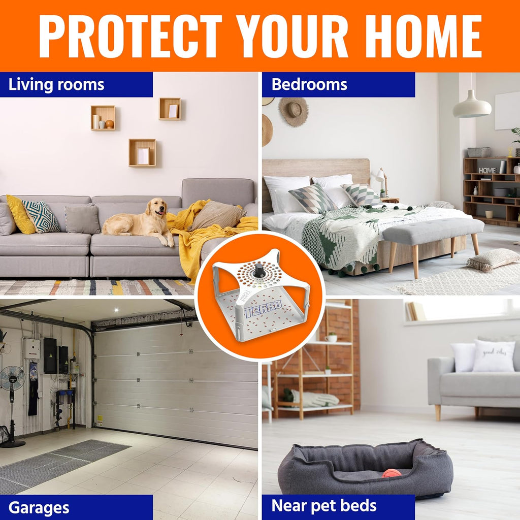 Terro T230 Indoor Electric Flea Trap and Killer - Refillable Flea Traps for Inside Your Home (Pack of 6)