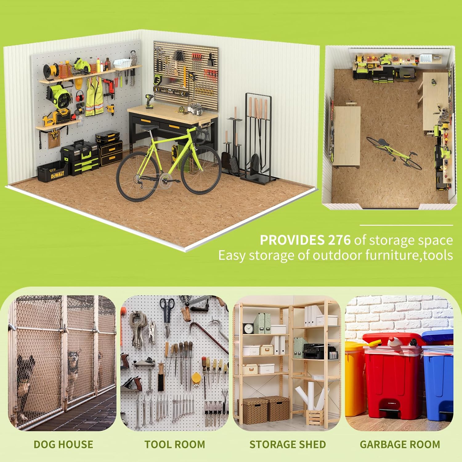 Metal Storage Shed,Outdoor Storage Building 8x6,Large Backyard Shed with Lockable Door,Waterproof Outside Storage Shed