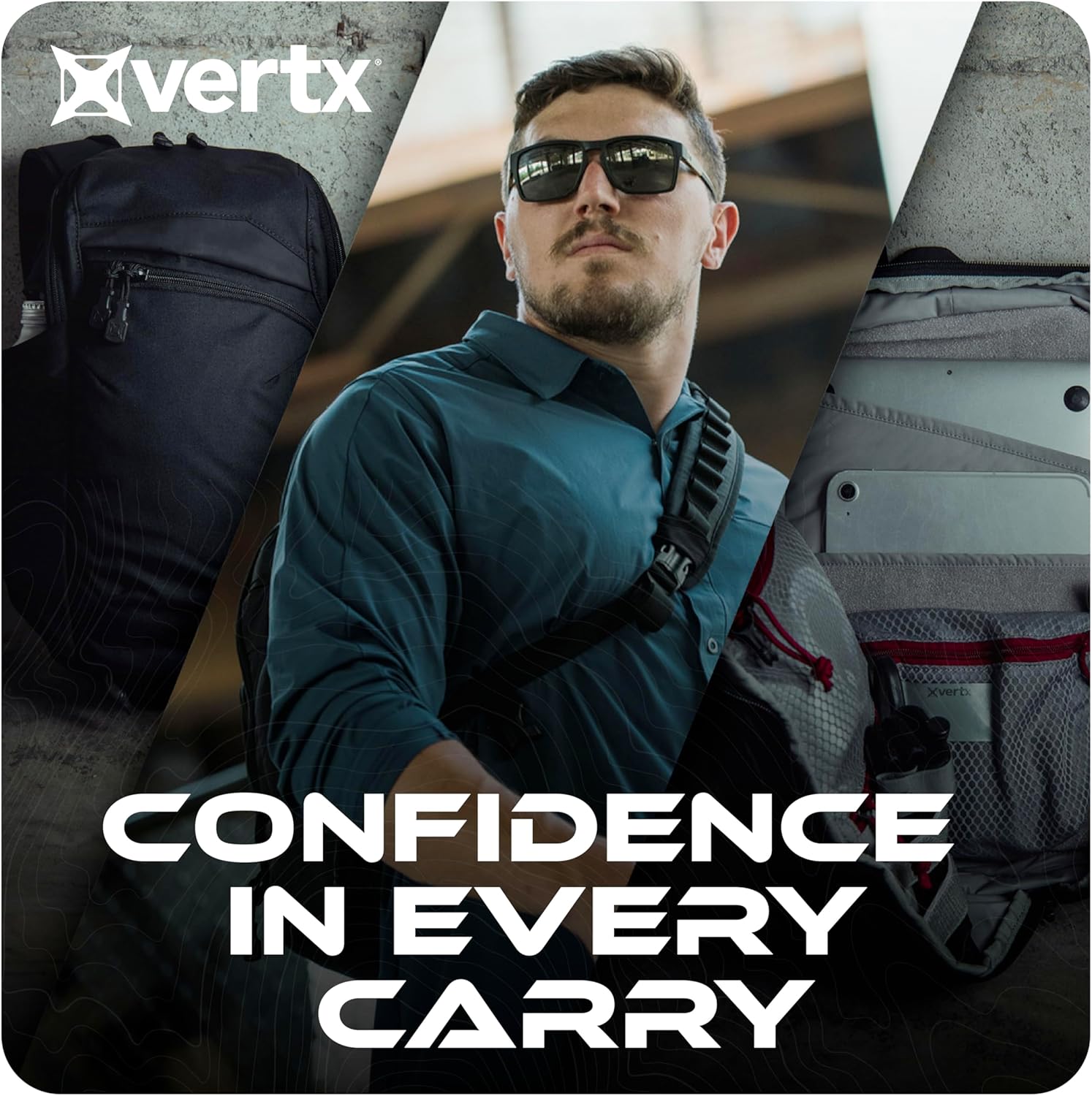 Vertx Gamut 22L Sling Backpack – Versatile, Durable Design with Ample Storage, Ideal for Everyday Use & Outdoor Adventures, Cedar Brown - One Size