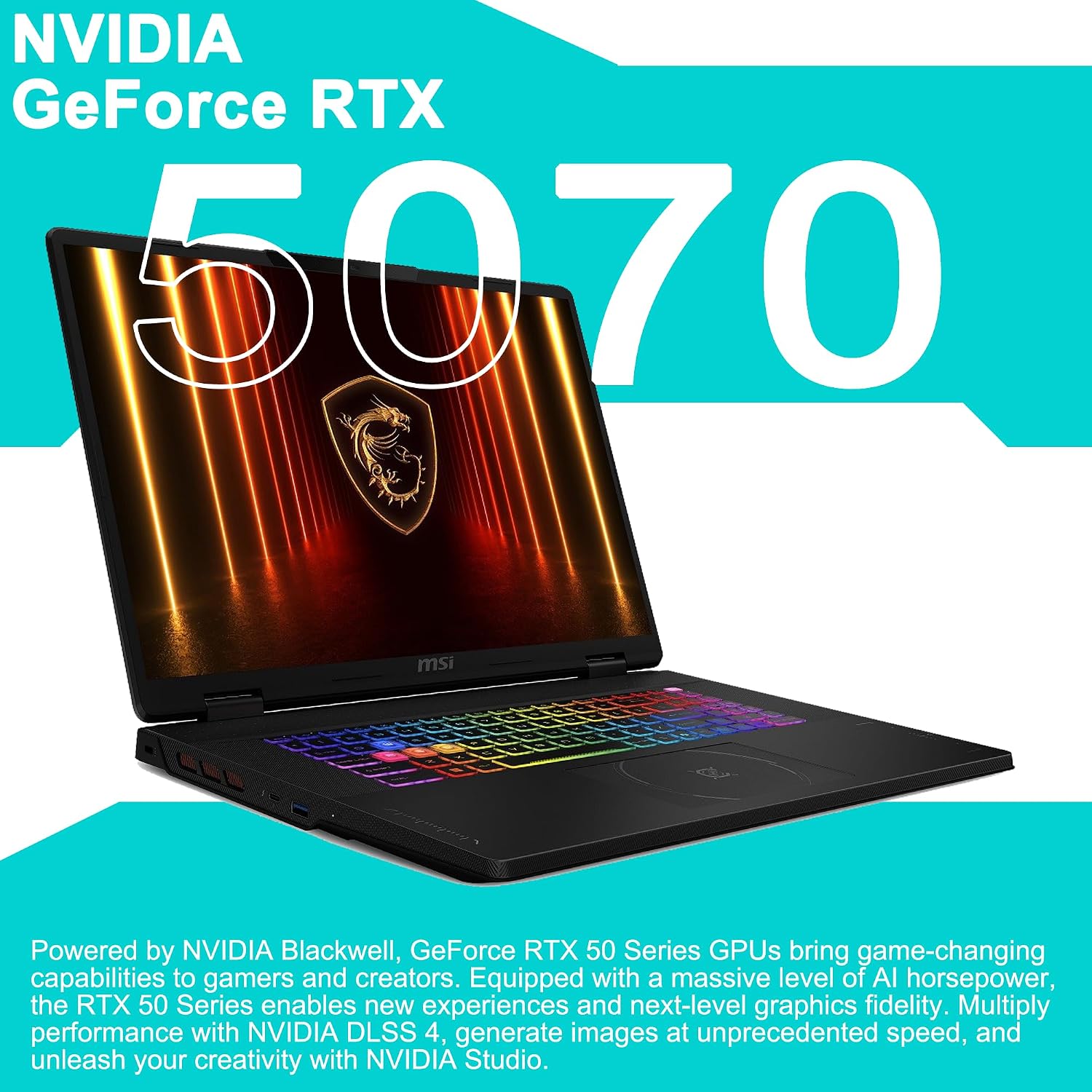 msi Crosshair 18 HX AI Gaming Laptop 18' QHD+ IPS 240Hz Intel 24-core Ultra 9 275HX (>i9-14900HX) 32GB DDR5 2TB SSD GeForce RTX 5070 (Up to 798 AI Tops) RGB Backlit Thunderbolt Win11 ICP Hub