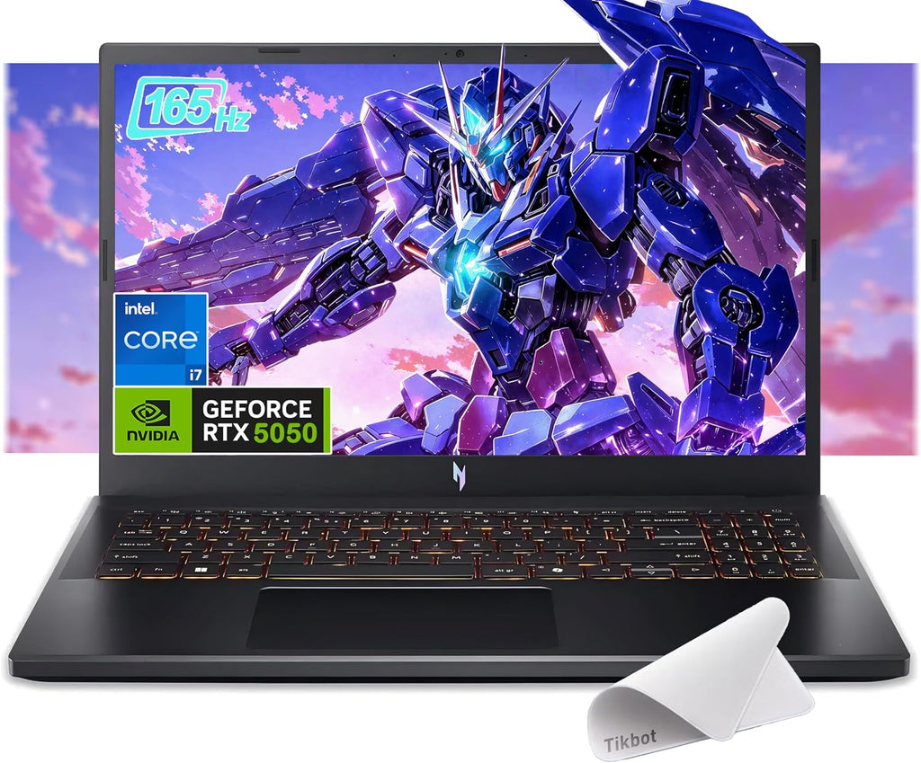 acer Nitro V 15.6' FHD IPS 165Hz Gaming Laptop， Intel Core i7-13620H, NVIDIA GeForce RTX 5050，Windows 11 Home，with Mouse pad (16GB RAM, 1TB PCIe SSD)