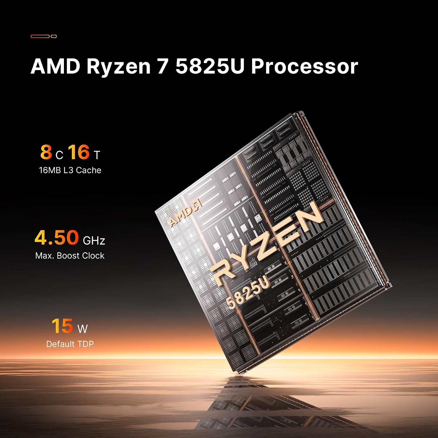 BOSGAME P4 Mini PC with AMD Ryzen 7 5825U (Up to 4.3GHz) | 32GB DDR4 RAM | 1TB NVMe SSD | Dual 2.5G Ethernet | WiFi 6 & Bluetooth 5.2 | Triple 4K Display Support | Ultra-Fast Mini Desktop Computer