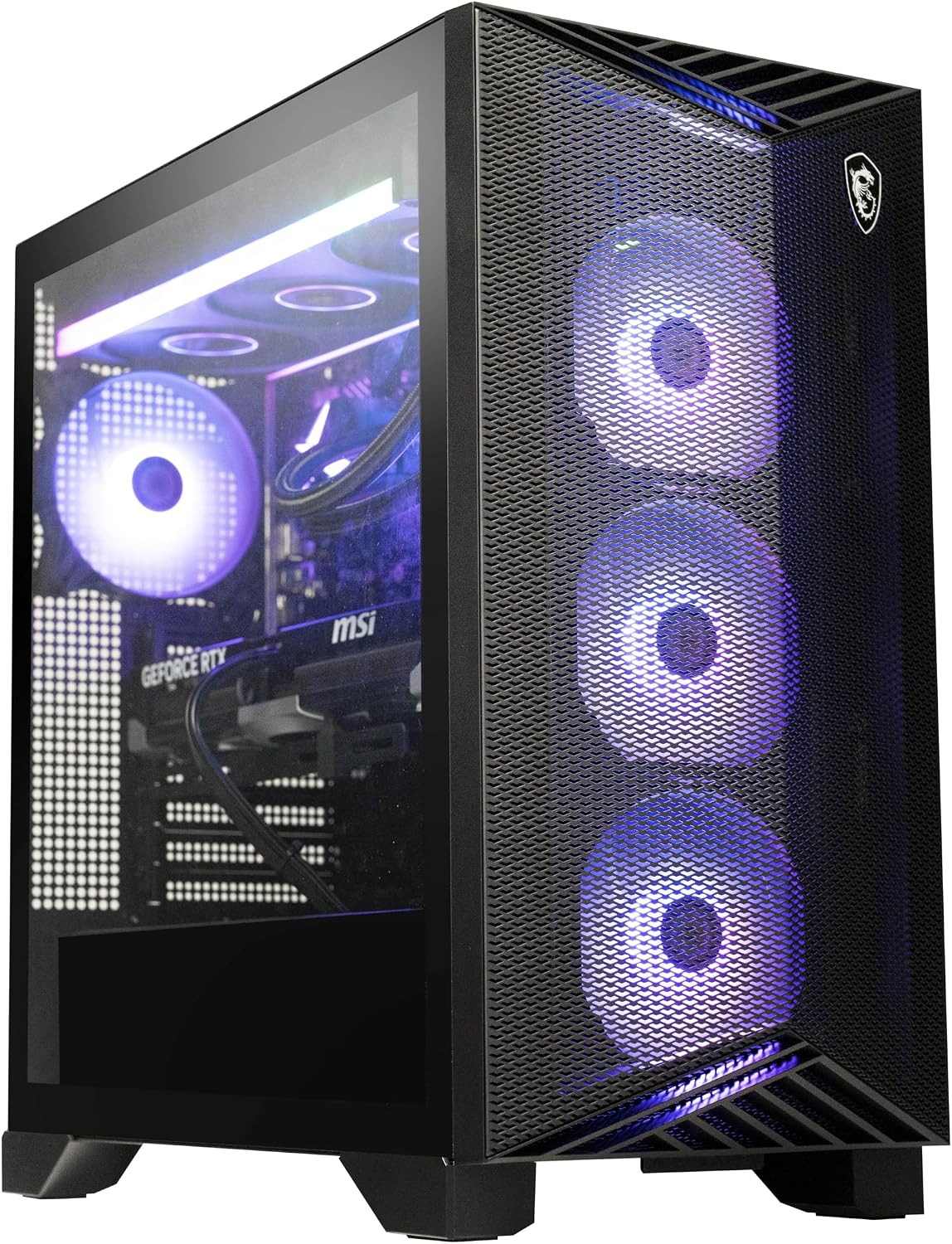 msi Aegis ZS2 Gaming Desktop: AMD R9-9900X, Geforce RTX 5070, 32GB DDR5, 2TB M.2 NVMe SSD, Liquid Cooling, Wi-Fi 6E, VR-Ready, Window 11 Pro