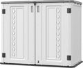 Mrosaa Sheds & Outdoor Storage, 34 Cu.ft Horizontal Storage Sheds Outdoor with Floor, Outdoor Storage Cabinet Waterproof for Garage Storage, Pool Storage, Bike Shed, Garden Shed