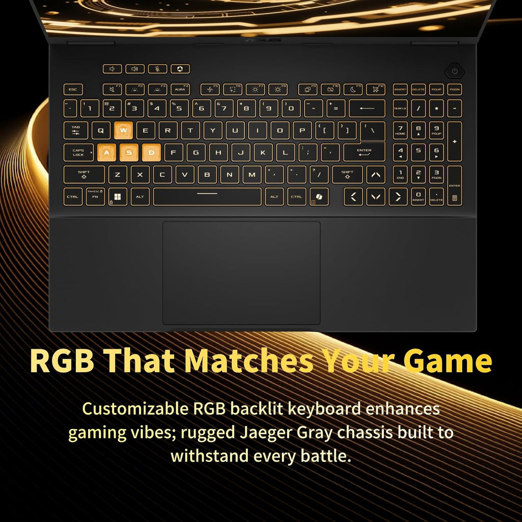 ASUS TUF F16 Gaming Laptop - 16' FHD+ 165Hz Display 300 nits, Intel 16 Core i7-14650HX, NVIDIA GeForce RTX 5060, Windows 11 Pro, WiFi 6E, Backlit Keyboard (64GB DDR5 RAM | 2TB SSD)
